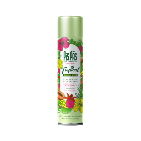 Pis Pas suchý šampon na vlasy, Tropical, 200ml