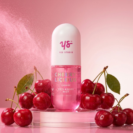 Yes Studio voňavá mlha na tělo a vlasy Cherry, 100ml