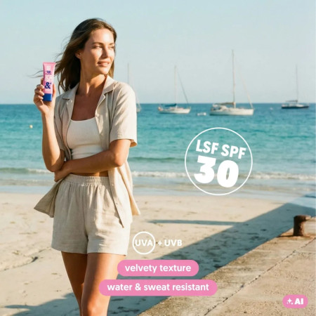 AN&D transparentní ochranný pleťový balzám, Invisible Sun Balm SPF30, 50ml