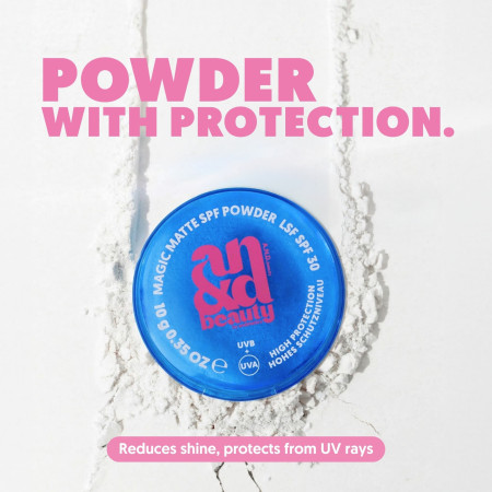 AN&D ochranný zmatňující fixační sypký pudr s SPF30, Magic Matte SPF Powder, 10g 
