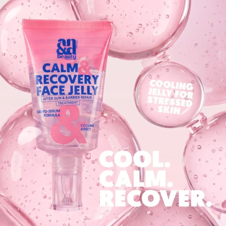 AN&D regenerační zklidňující gelová jelly emulze po opalování, Calm & Recover Face Jelly, 