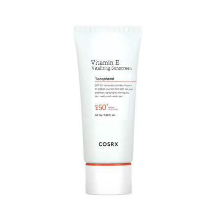 COSRX ochranný pleťový krém SPF 50 PA+, Vitamin E Vitalizing Sunscreen, 50ml