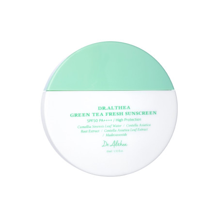 Dr. Althea zklidňující opalovací pleťový krém SPF50+ PA++, Green Tea Fresh Sunscreen, 45ml