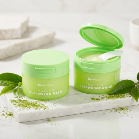 Face Facts čistící odličovací pleťový balzám, Matcha Glow Ceramide Cleansing Balm, 80ml