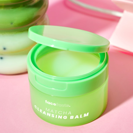 Face Facts čistící odličovací pleťový balzám, Matcha Glow Ceramide Cleansing Balm, 80ml