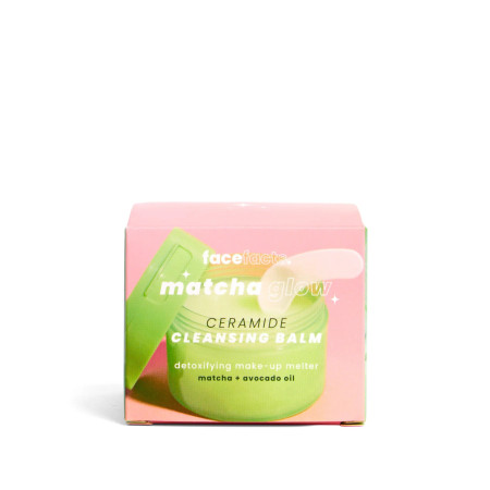 Face Facts čistící odličovací pleťový balzám, Matcha Glow Ceramide Cleansing Balm, 80ml