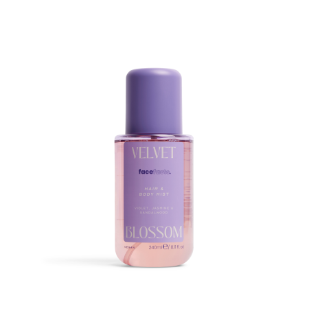 Face Facts voňavá mlha na vlasy a tělo, Hair & Body Mist - Velvet Blossom, 240ml