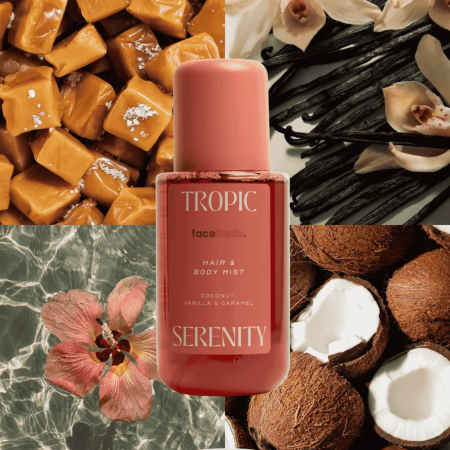 Face Facts voňavá mlha na vlasy a tělo, Hair & Body Mist - Tropic Serenity, 240ml