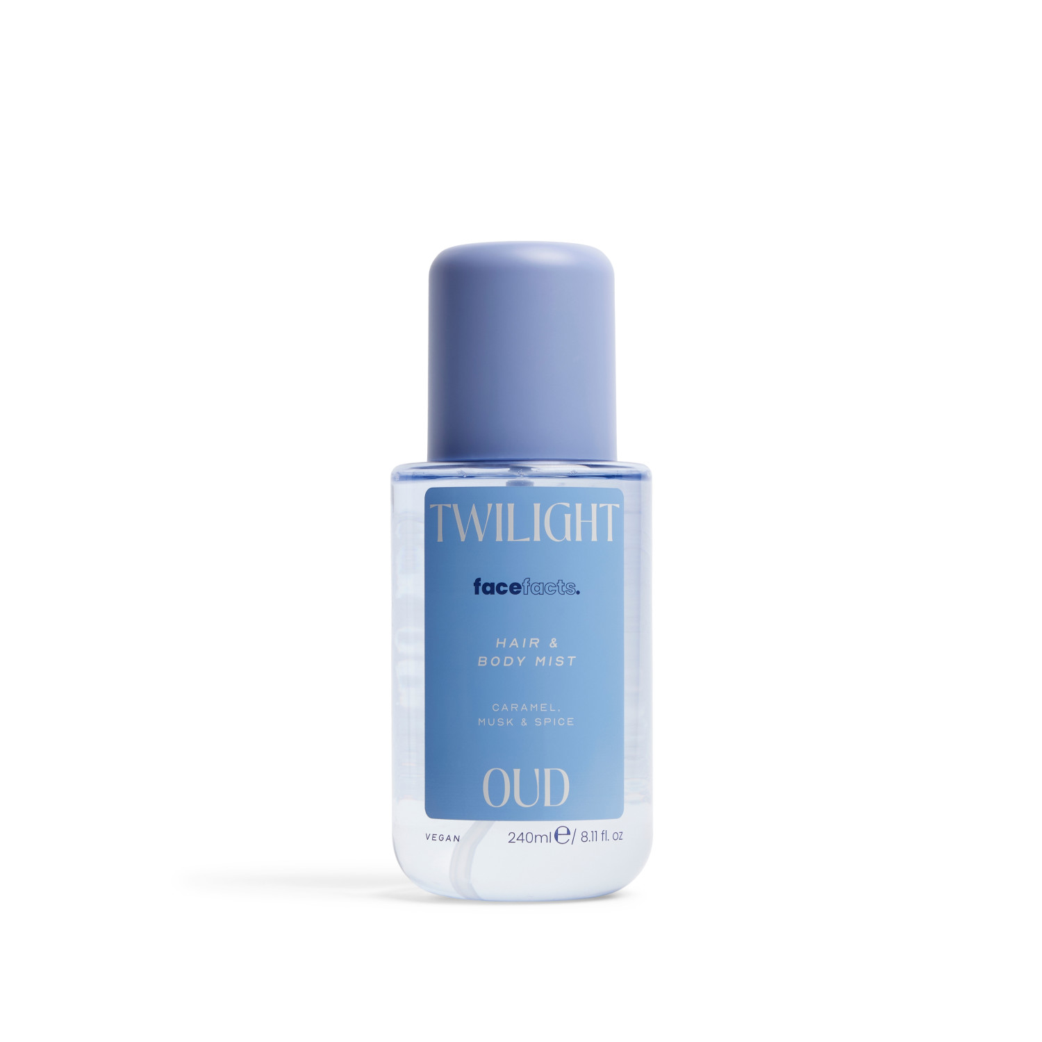 Face Facts voňavá mlha na vlasy a tělo, Hair & Body Mist - Twilight Oud, 240ml