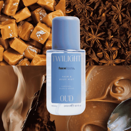 Face Facts voňavá mlha na vlasy a tělo, Hair & Body Mist - Twilight Oud, 240ml