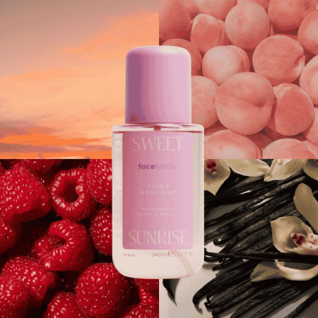 Face Facts voňavá mlha na vlasy a tělo, Hair & Body Mist - Sweet Sunrise, 240ml