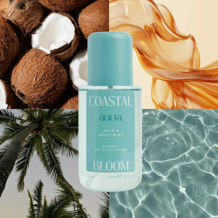 Face Facts voňavá mlha na vlasy a tělo, Auura Hair & Body Mist - Coastal Bloom, 240ml