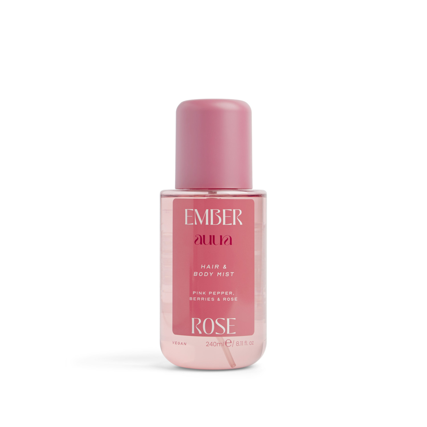 Face Facts voňavá mlha na vlasy a tělo, Auura Hair & Body Mist - Ember Rose, 240ml
