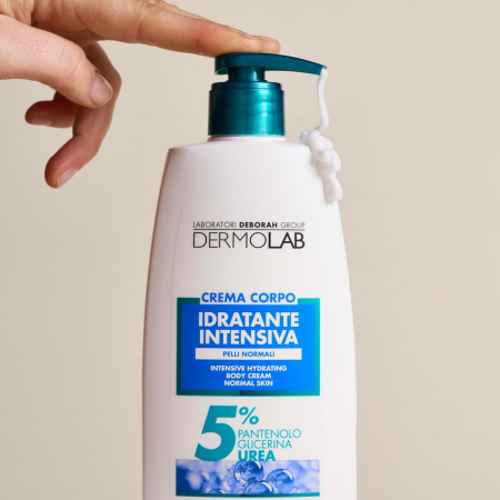 DermoLab intenzivně hydratační tělový krém s Panthenolem a Ureou, 400ml