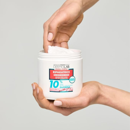 DermoLab regenerační tělový krém pro suchou pokožku s Lipidy, Phyto Squalanem, 400ml