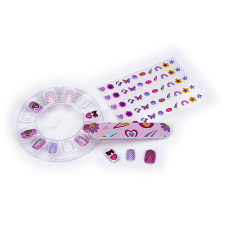 Tri Coastal dárková sada na nehty ve vánočním balení, Nails Set - Purple, 1ks
