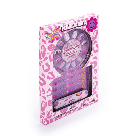 Tri Coastal dárková sada na nehty ve vánočním balení, Nails Set - Purple, 1ks