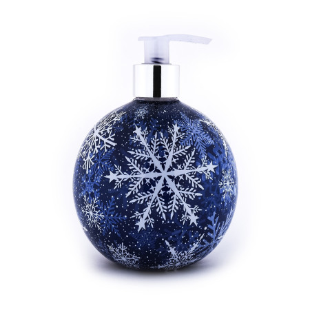 Tri Coastal tekuté mýdlo na ruce ve vánočním designu - baňka, Snow Flurries, 500ml