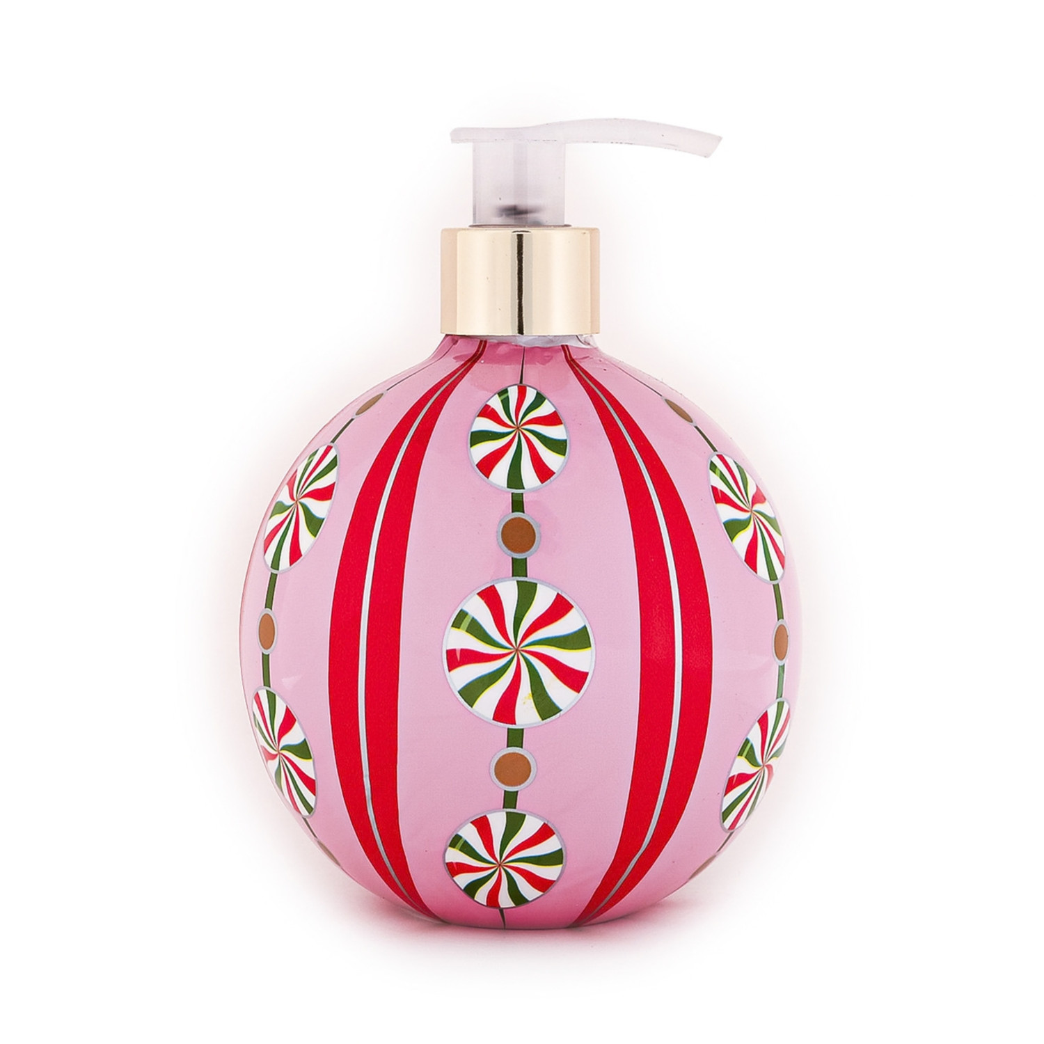 Tri Coastal tekuté mýdlo na ruce ve vánočním designu - baňka, Peppermint Swirl II., 500ml