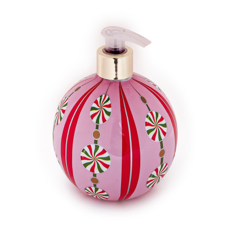 Tri Coastal tekuté mýdlo na ruce ve vánočním designu - baňka, Peppermint Swirl II., 500ml