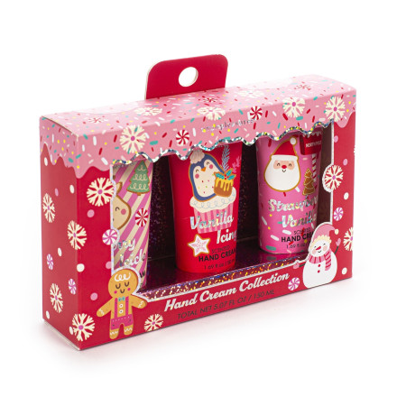 Tri Coastal sada voňavých krémů na ruce ve vánočním dárkovém balení, Hand Cream Collection
