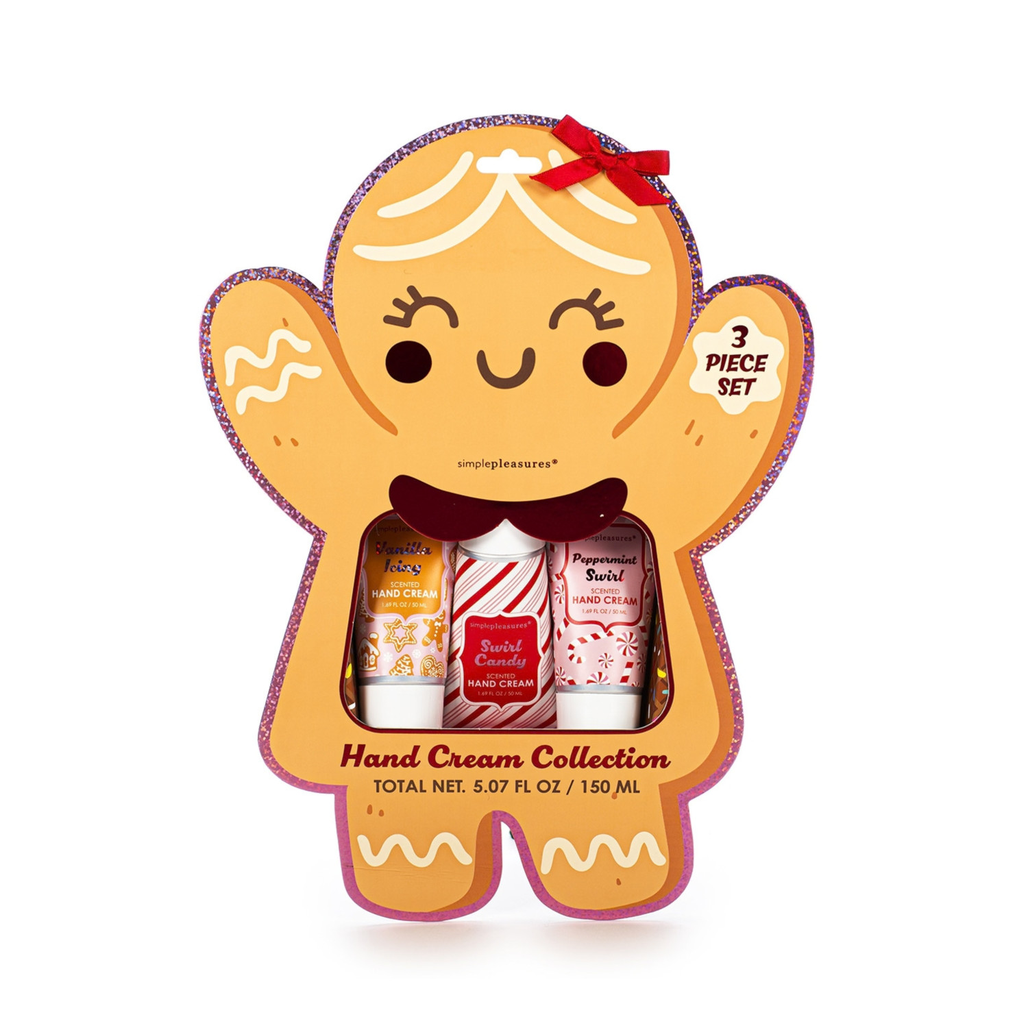 Tri Coastal dárková sada krémů na ruce ve vánočním balení Perníček, Hand Cream Collection, 3x50ml