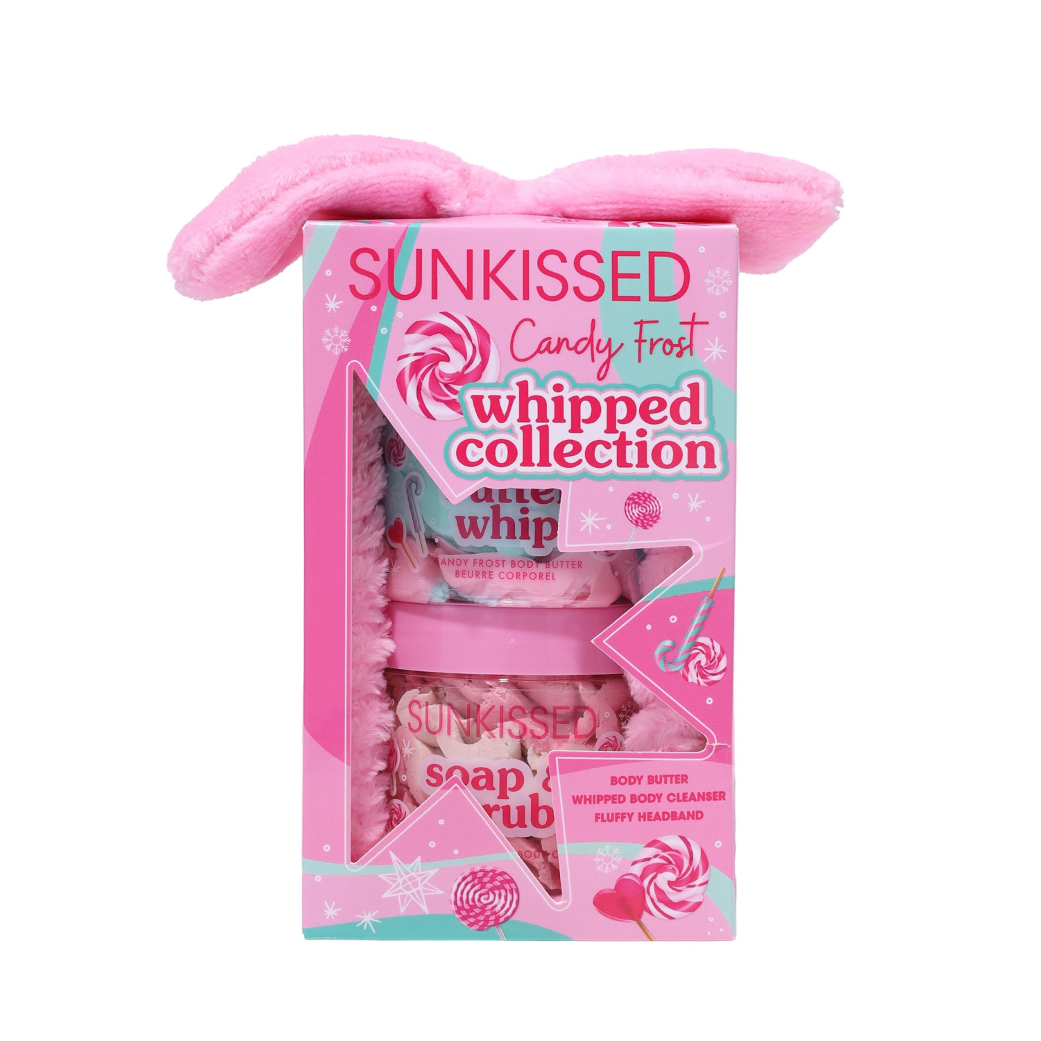 Sunkissed dárková sada,  Candy Frost Whipped Soap and Butter Collection, 3ks