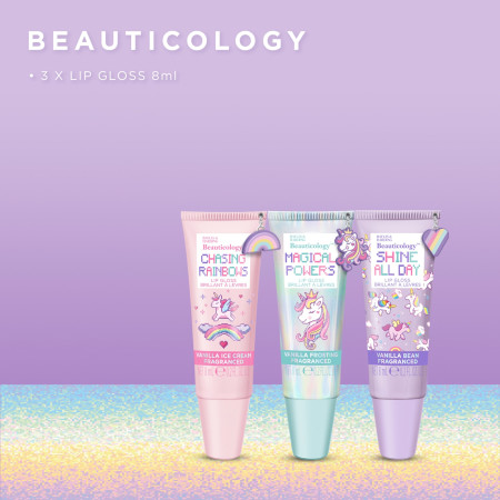 Baylis & Harding dárková sada Beauticology Beauty Lip Gloss Trio Gift Set, 3x8ml