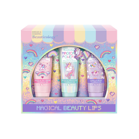 Baylis & Harding dárková sada Beauticology Beauty Lip Gloss Trio Gift Set, 3x8ml