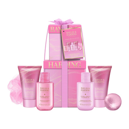 Baylis & Harding dárková sada, Jojoba, Vanilla & Almond Oil Luxury Pamper Present Set, 6ks