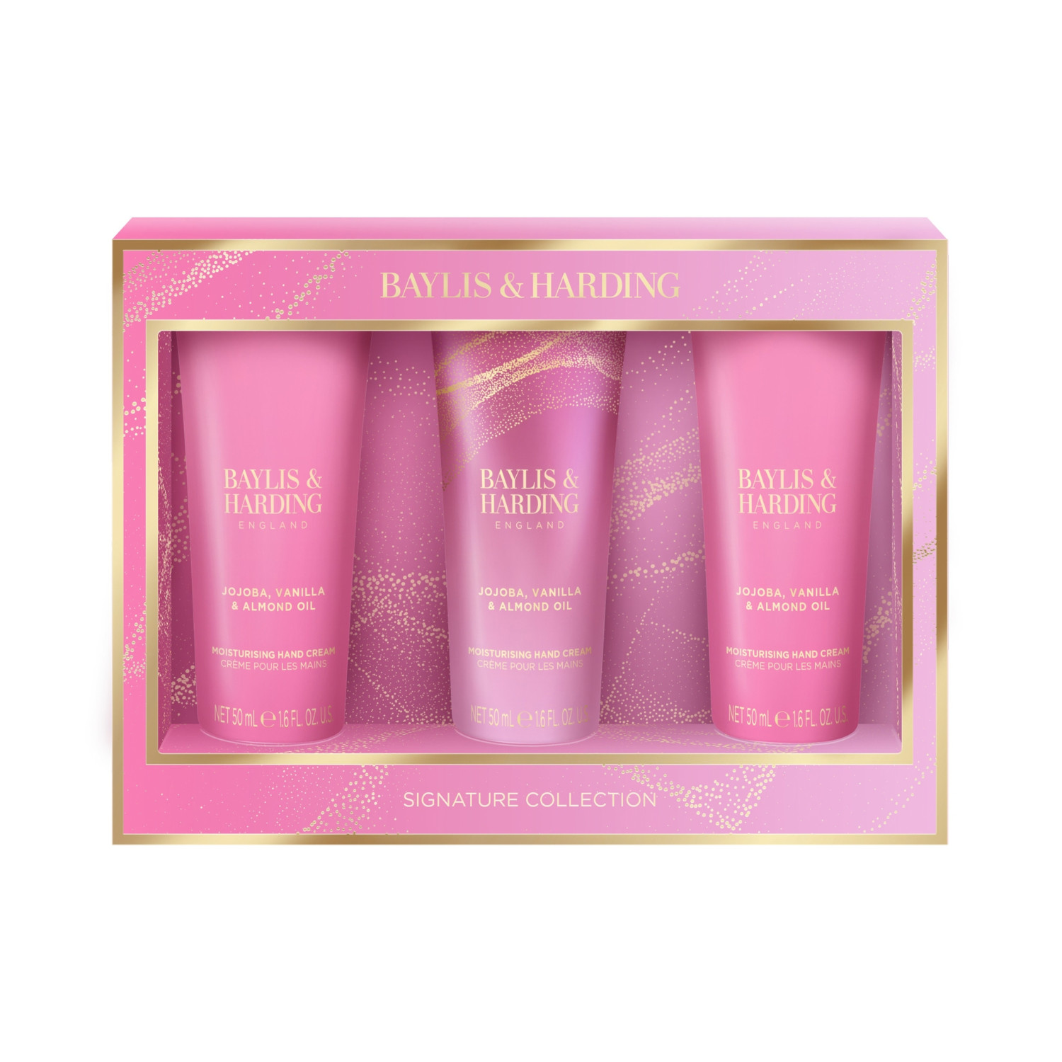 Baylis & Harding dárková sada, Jojoba, Vanilla & Almond Oil Luxury Hand Treats Set, 3ks