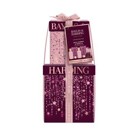 Baylis & Harding dárková sada, Wild Cherry & Vanilla Luxury Pamper Present Gift Set, 6ks