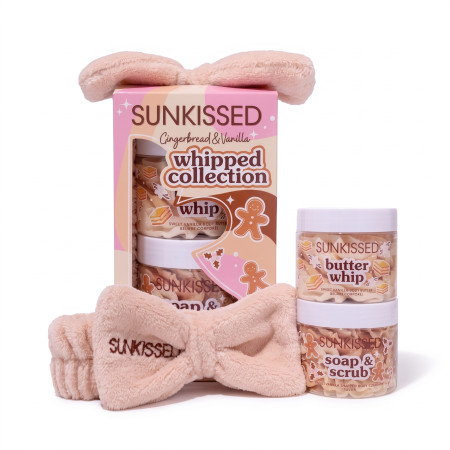 Sunkissed dárková sada, Gingerbread & Vanilla Whipped Soap and Butter Collection, 3ks
