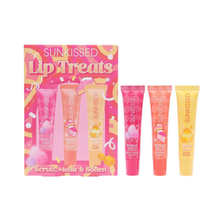 Sunkissed dárková sada na rty Scrub & Maska & Balzám na rty, Lip Treats, 3ks