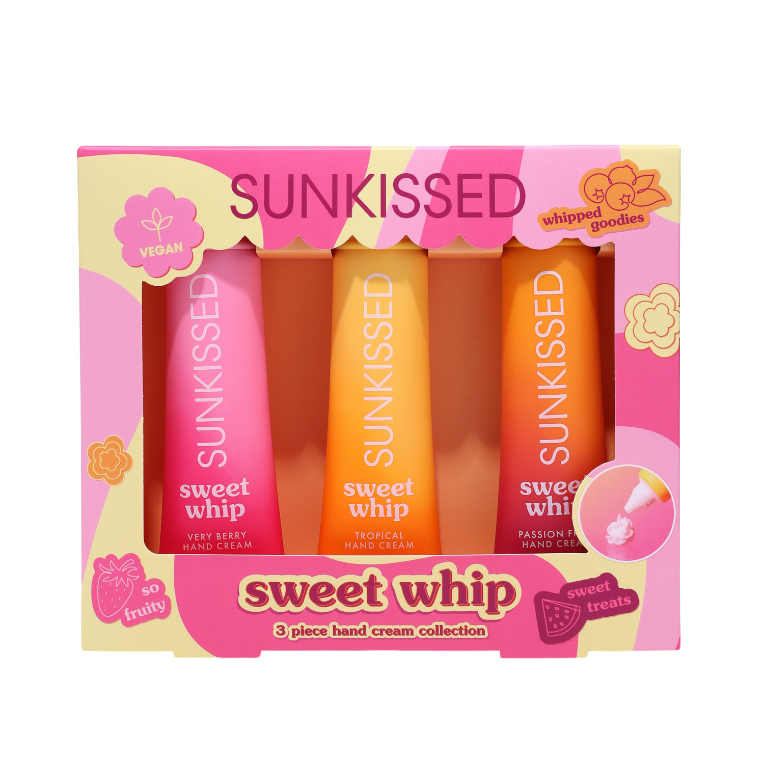 Sunkissed dárková sada šlehaných krémů na ruce Sweet Whip, 3ks