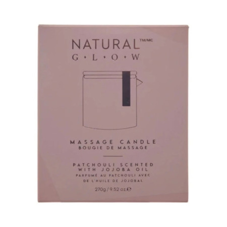 Natural Glow masážní svíčka s jojobovým olejem, Patchouli, 270g