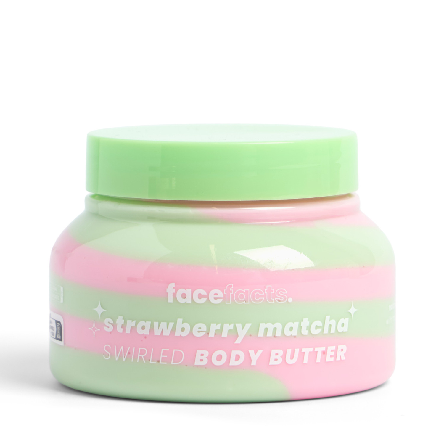 Face Facts dvoubarevné tělové máslo, Strawberry Matcha, 250g