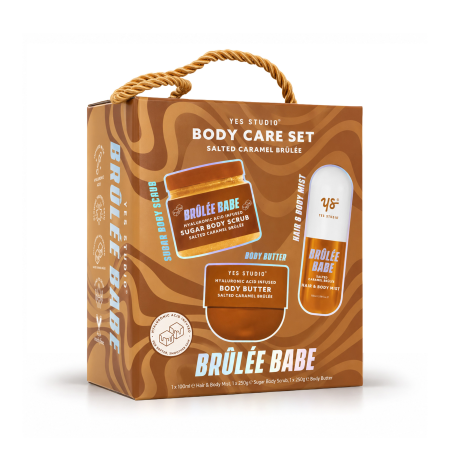 Yes Studio dárková sada Salted Caramel Brulee Body Care Set, 3ks