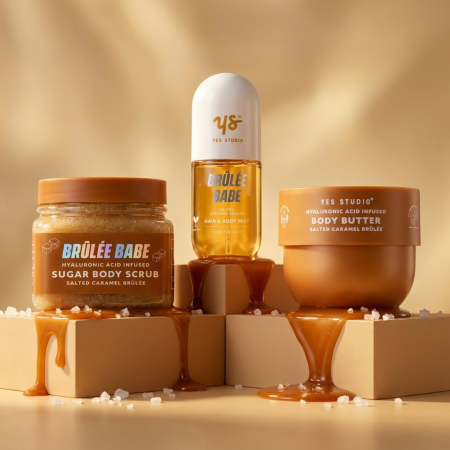 Yes Studio dárková sada Salted Caramel Brulee Body Care Set, 3ks