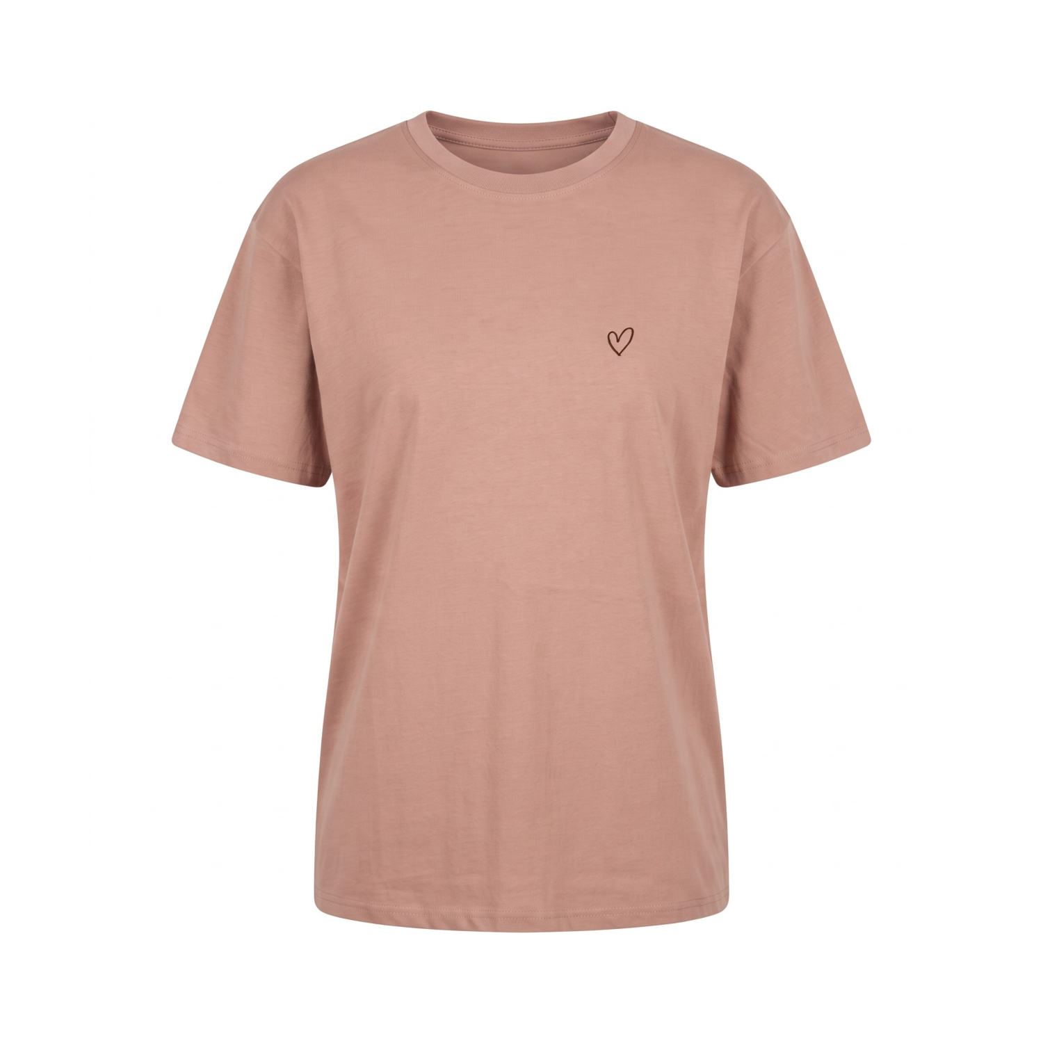 Riano oversized tričko Jsi Krásná, 100% bavlna, pudrově růžová