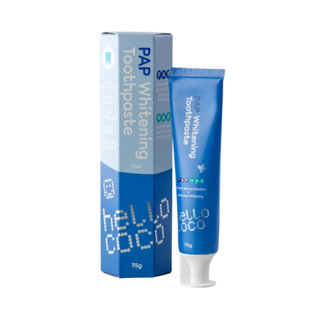 Hello Coco bělicí zubní pasta bez fluoridu a peroxidu s PAP a hydroxyapatitem, Máta, 75g