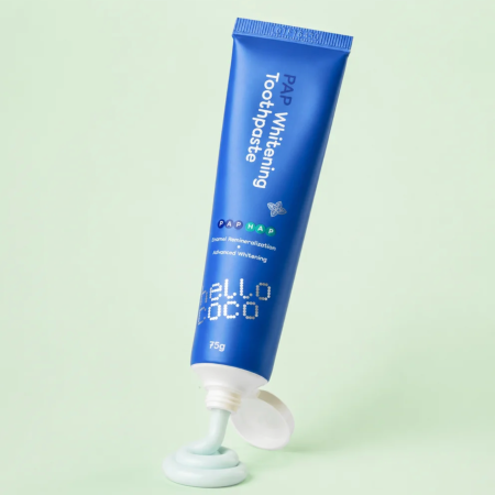 Hello Coco bělicí zubní pasta bez fluoridu a peroxidu s PAP a hydroxyapatitem, Máta, 75g