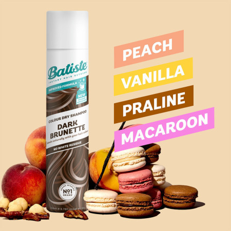 Batiste suchý šampon pro tmavě hnědé vlasy, 200ml 