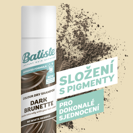 Batiste suchý šampon pro tmavě hnědé vlasy, 200ml 