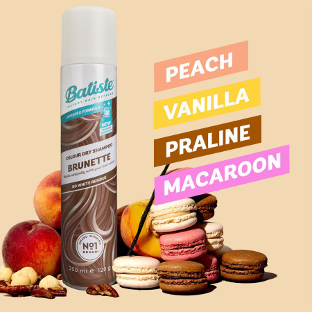 Batiste suchý šampon pro středně hnědé vlasy, 200ml 