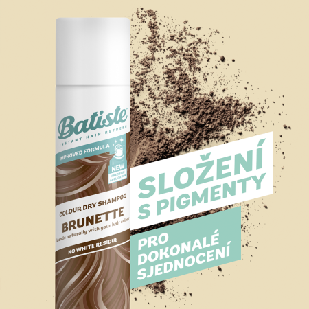 Batiste suchý šampon pro středně hnědé vlasy, 200ml 