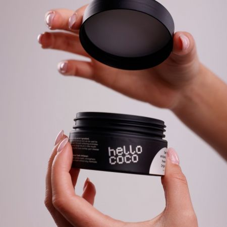 hello coco aktivní uhlí na bělení zubů, Original, 30g