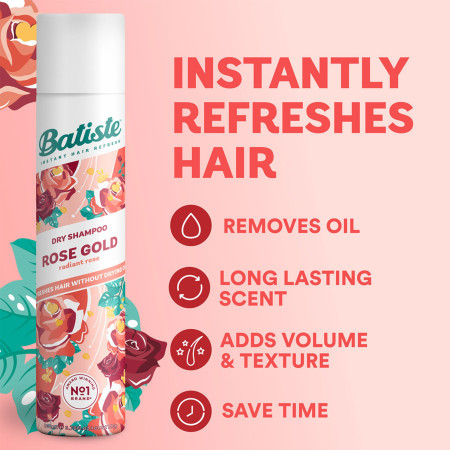 Batiste suchý šampon Rose Gold, 200ml 